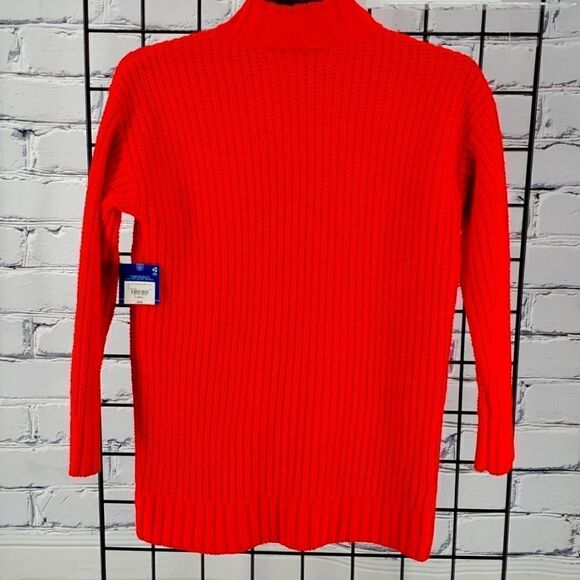 Arizona Jean Sweater Fiery Red Super Soft New - Picture 5 of 6